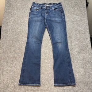 BKE Payton Bootcut Jeans Womens 29L Dark Wash Stretch Denim Slim Fit Long Inseam